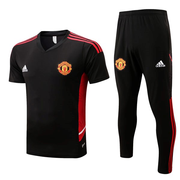 Camiseta Manchester United Conjunto Completo 2022/2023 Negro